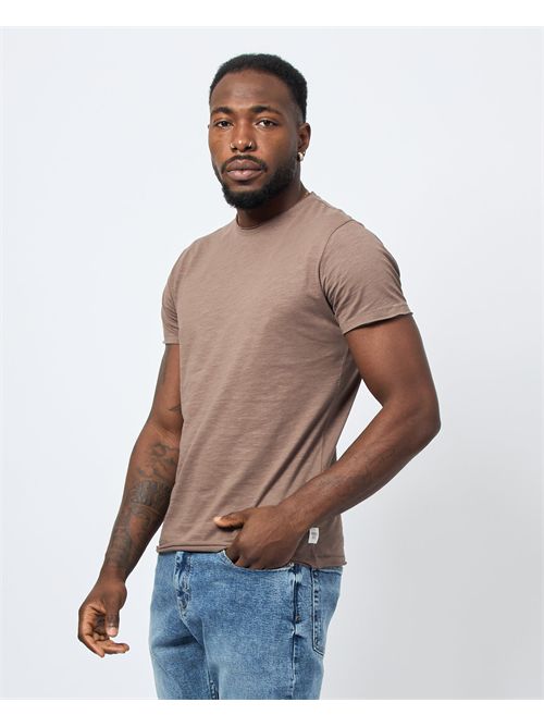 Yes Zee Raw Cut Cotton Crew Neck T-Shirt YES ZEE | T722-TL000232